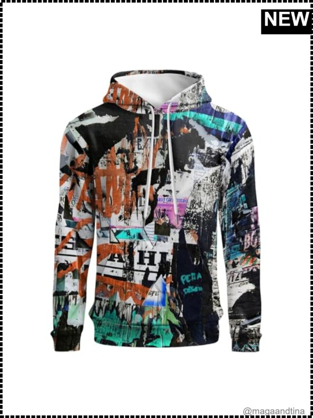 Unisex Graphic Pullover Hoodie 3D Abstract Print Kangaroo Pocket Sweatshirt